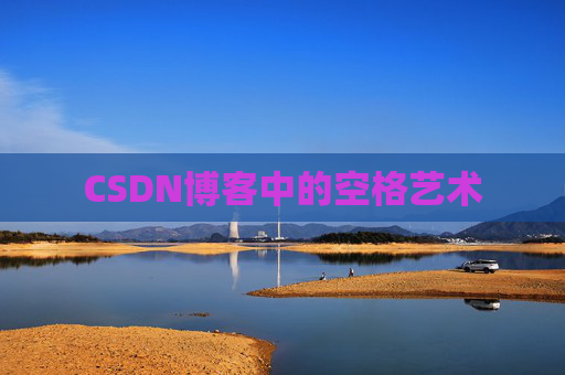 CSDN博客中的空格艺术